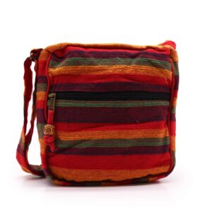 Grande Borsa a Tracolla Nepal (Tracolla Regolabile) – Sunset Reds