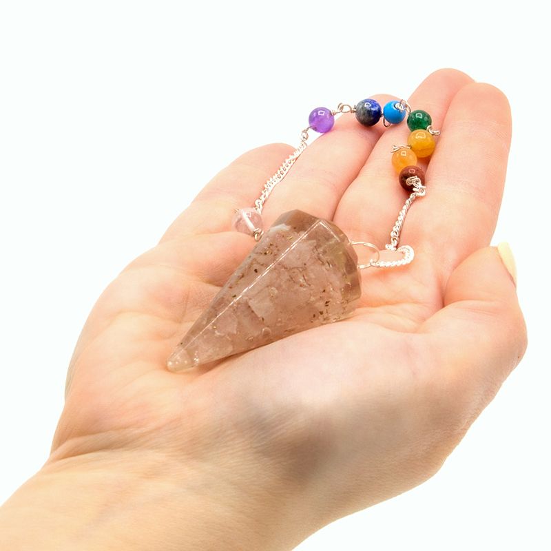 Pendolo Orgonite Power Chakra – Quarzo Rosa - immagine 3