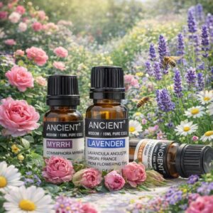Bundle Oli essenziali Geranio rosa-Lavanda-Bergamotto. Armonia Floreale