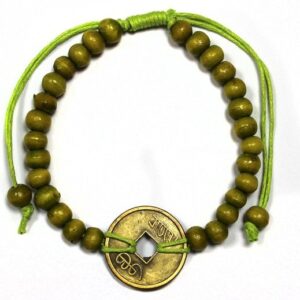 Braccialetti Portafortuna Feng Shui di Bali - Lime Green