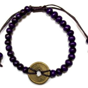Braccialetti Portafortuna Feng Shui di Bali - Purple